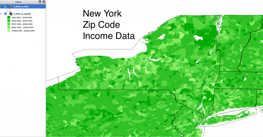 New York Zip Code Income Data