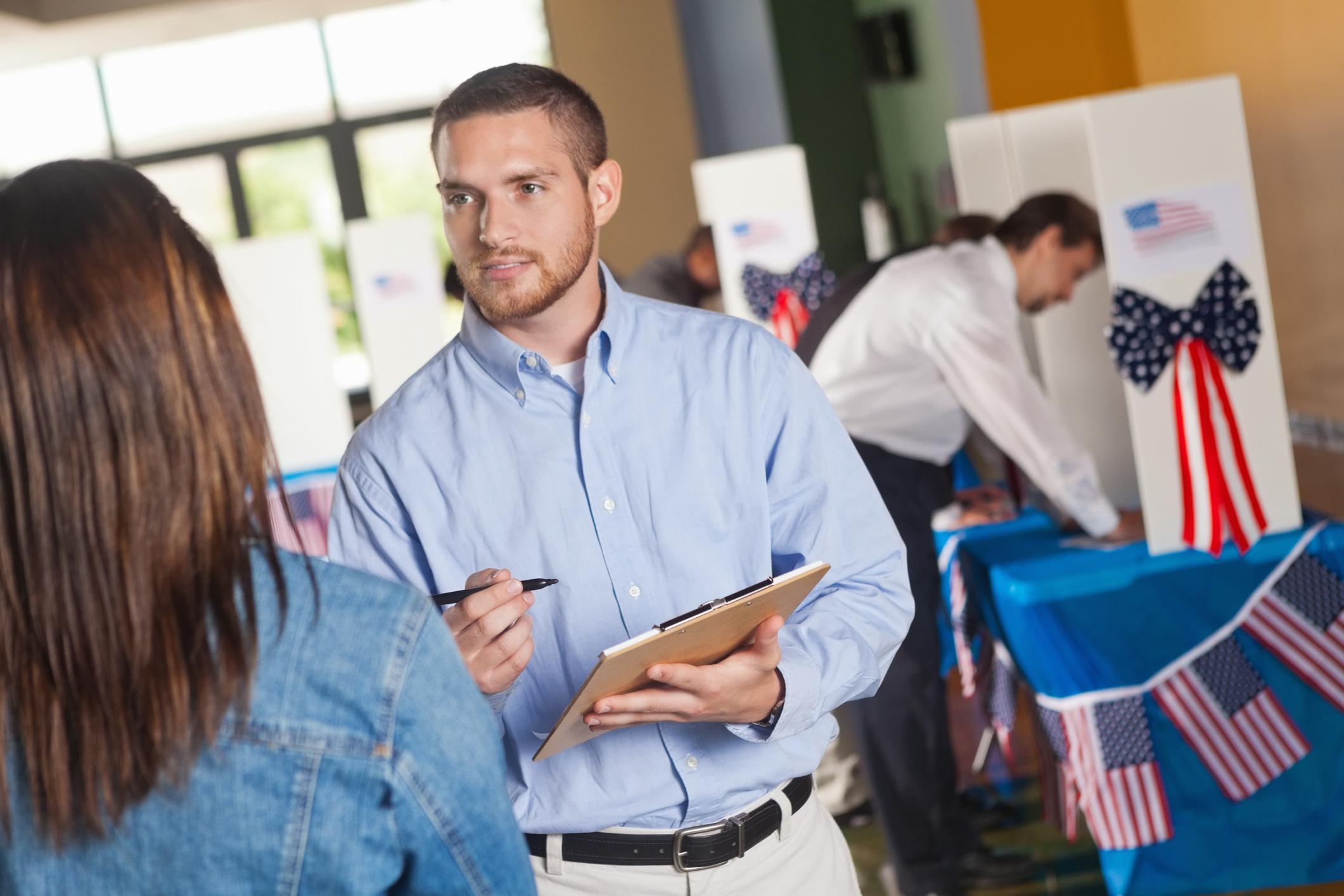 Voter registration and election data resources illustration