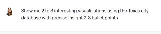 Prompt asking Code Interpreter to show unexpected insights about the Census dataset