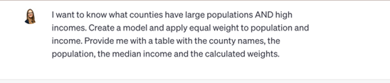 Favorite prompt for using ChatGPT Code Interpreter to analyze Census data