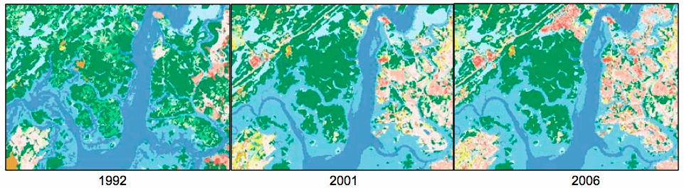 Visualizing Land Use Change Over Time with National Land Cover Data Sets